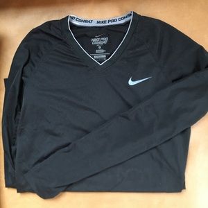 Nike Dri Fit Long Sleeve Black Top